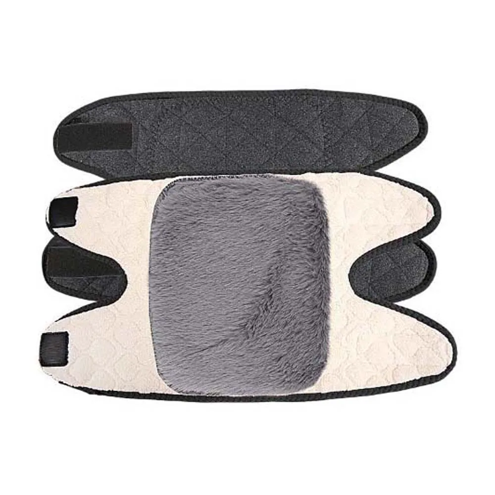 الساقين الباردة القديمة منصات الركبة الدافئة إصابة الانتعاش الرياضة الملحقات ضغط الركبة وسادة سميكة الفراء الصوف التقليد