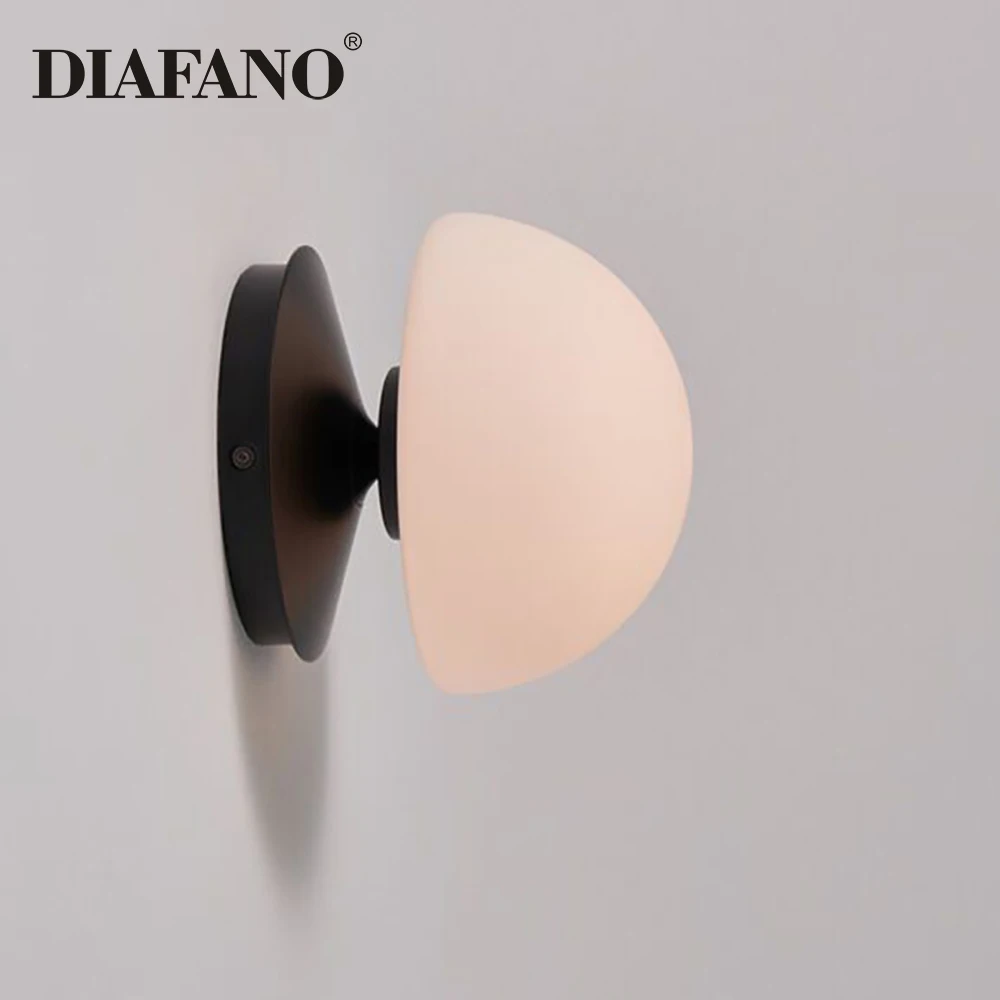Design LED Glass Wall Sconces For Bedrooms Living Rooms Dining Rooms Fixtures Study Bedside Hotel Aisle Home Decorations Lustre