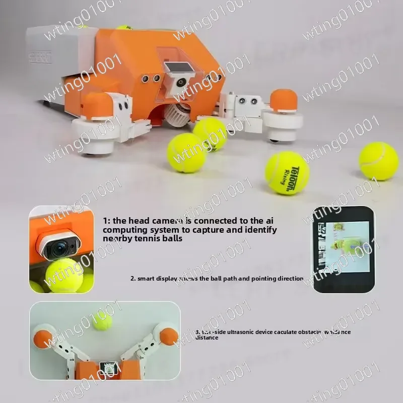 for Intelligent Tennis Ball Picker Automatic Collecting Robot Portable Training Aid Device Professional Court Cleaner Machine