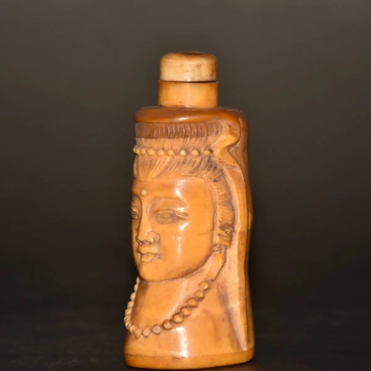 Retro Guanyin buddha Snuff Bottle mini bottle ﻿