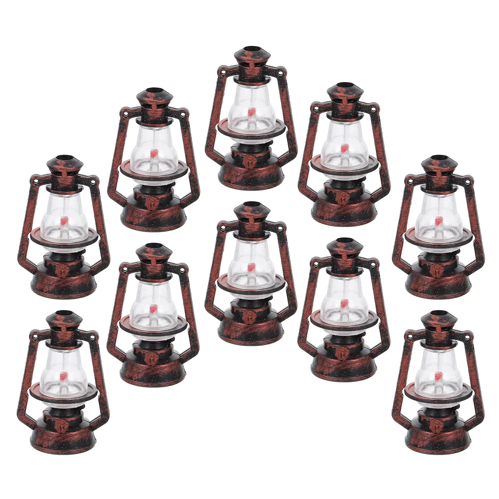 

10Pcs Miniature Lamp Retro Xmas Halloween Party Decoration Vintage Lantern Light Ornament Small Lamp Hanging