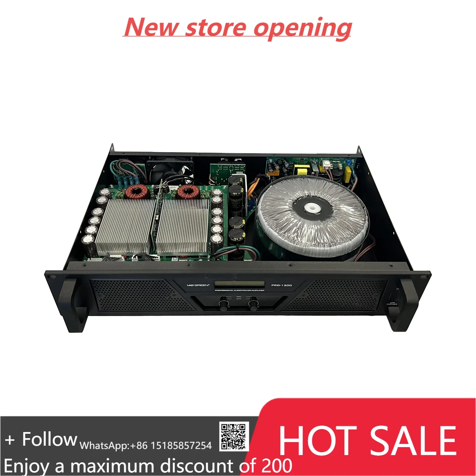 

Super discount PRD1300 2-channel 1300w-3800w high-power professional digital power amplifier