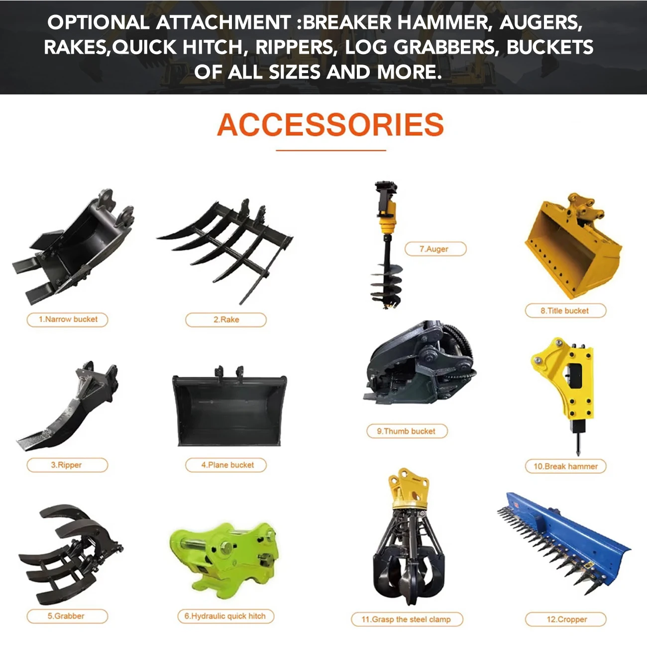 Grace 3-Tonnen-Minibagger im Sonderangebot, kostenloser Versand, Minibagger für schwere Arbeiten – Detail 5