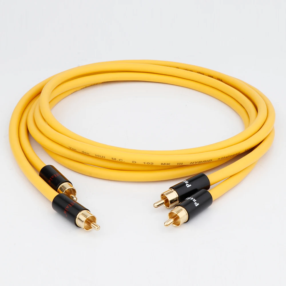 Vdh Mc D102 Mk Iii Hybrid Rca Interconnect Kabel Draad Met Vergulde Rca Plug Hifi Audio Rca Naar Rca verlengsnoer