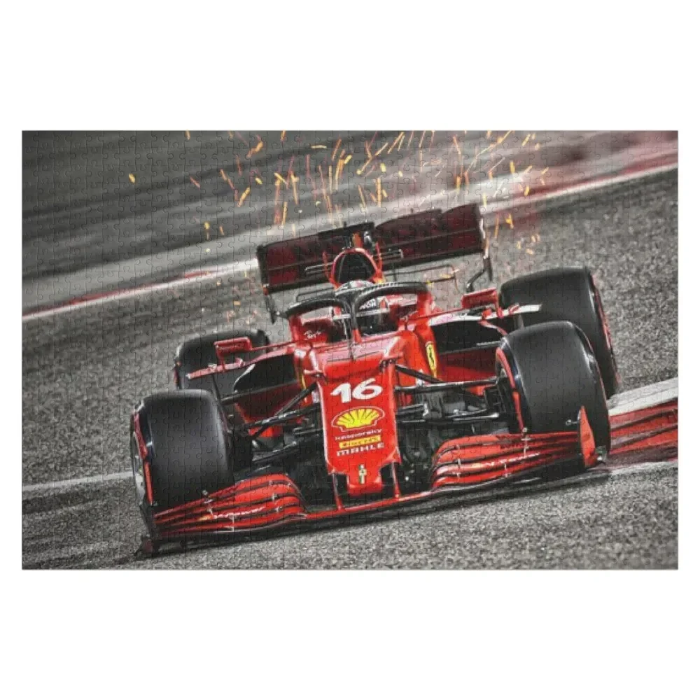 Charles Leclerc Sparks - F1 16 Jigsaw Puzzle Personalized Gift Iq Wood Photo Personalized Puzzle