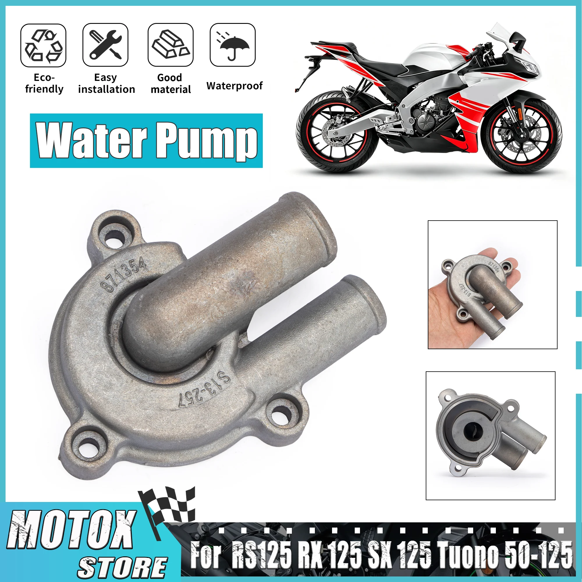 Fit For Aprilia RS125 2011-2020 RX-SX 125 2018-2020 Tuono 50 125 2017-2020 Motorcycle Water Pump Assembly Cover