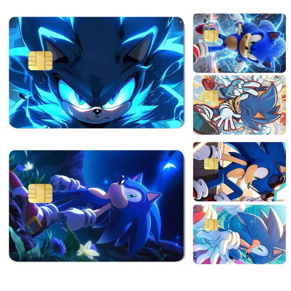 Sonic-c The-e Hedgehog Credit Card HD Stickers Premium matte film effectively prevents fingerprints and daily abrasion.