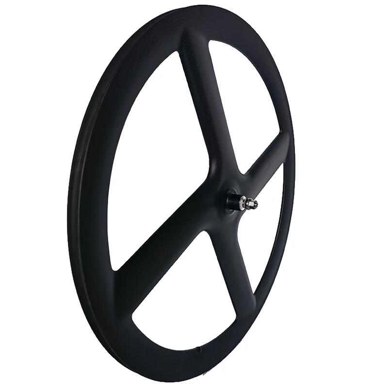 Factory Time Trial Disc Wheelset Carbon 4 Spokes For Wheels Rear for Road /TT Bike /Track Center Lock Disc Brake