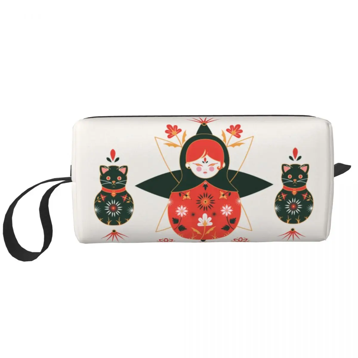 Custom Russian Dolls Travel Cosmetic Bag Women Pattern Makeup Toiletry Organizer Ladies Beauty Storage Bags Dopp Kit Box Case