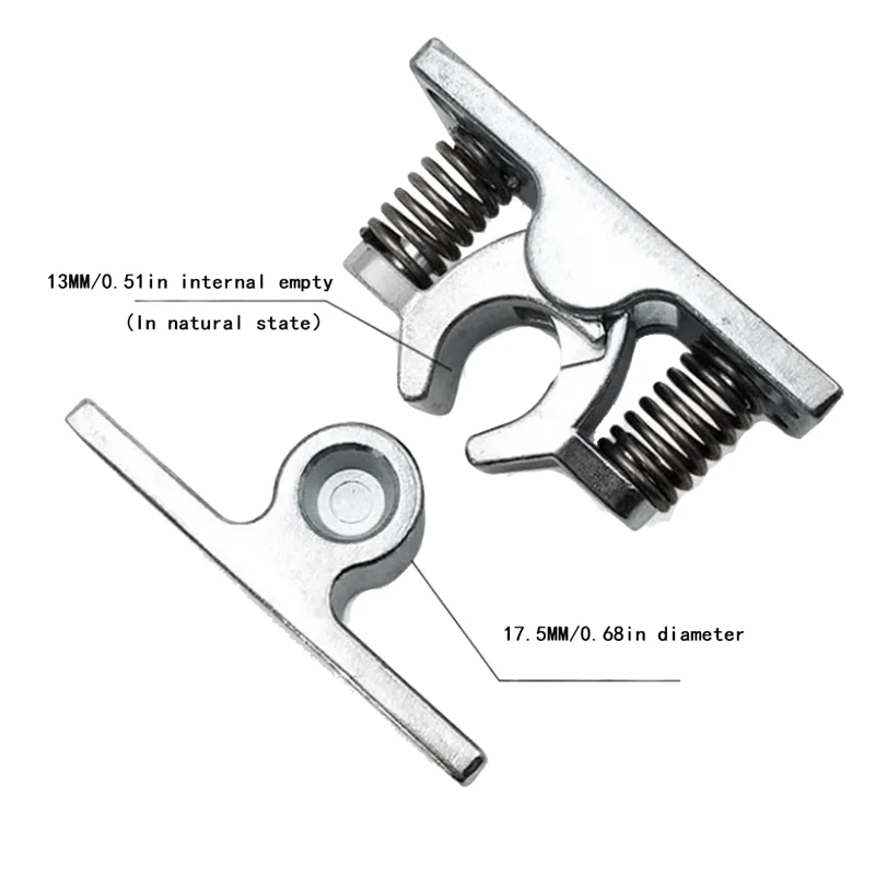

AT16 1Pcs Spring Loaded Door Easy Lock Stop Catch Release Clamp Double Roller Catch (Mp-3)