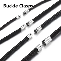 1pcs Lace Buckle Clasps for Leather Cord Bracelet Jewelry Making Accessories Stainless Steel Magnetic Clasp Fastener Closure