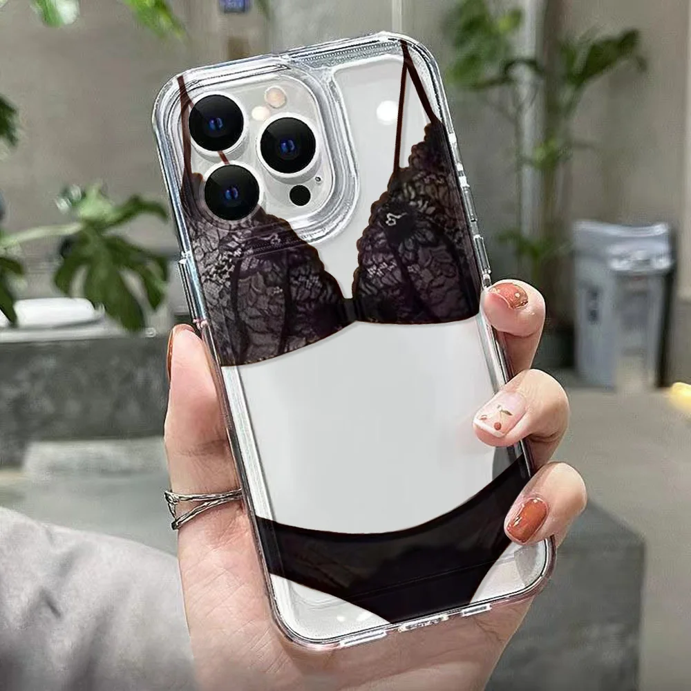 Funda de teléfono transparente para iPhone 17 16 Pro Max 13 11 15 14 Plus 12 17 Air 16E 17Promax Funda de silicona suave a prueba de golpes