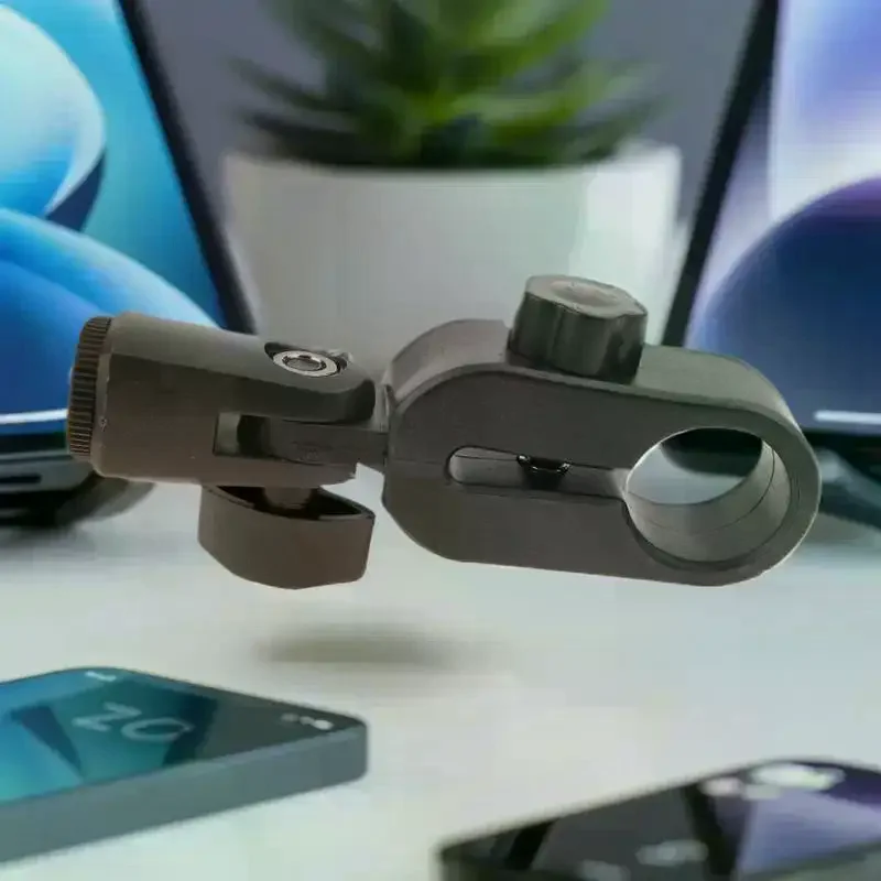 Eliminate Mic Vibrations! Portable Microphone Shock Mount Clip Holder, 240 Universal Anti-Vibration Podcast Accessory