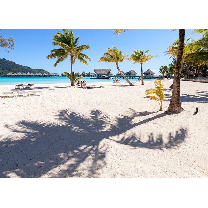 ZHISUXI 여름 열대 바다 해변 바다 배경 해변 파티 파도 장면 비닐 사진 배경 사진 스튜디오 MP-2