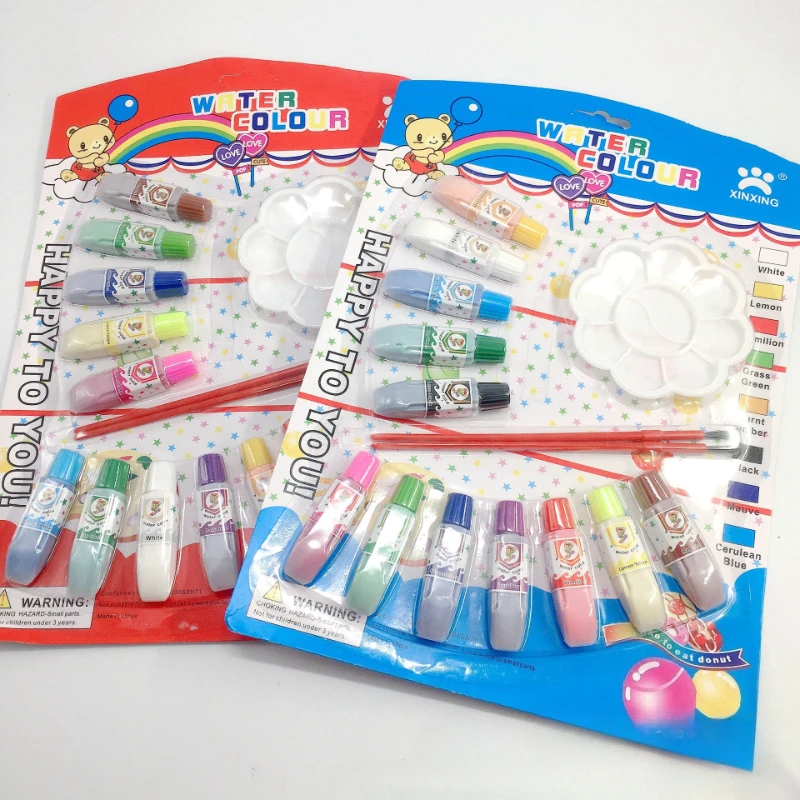 12-color Watercolor Paint Set Palette Paint Brush for Children's Painting Graffiti Outdoor Sketch DIY Handmade Products