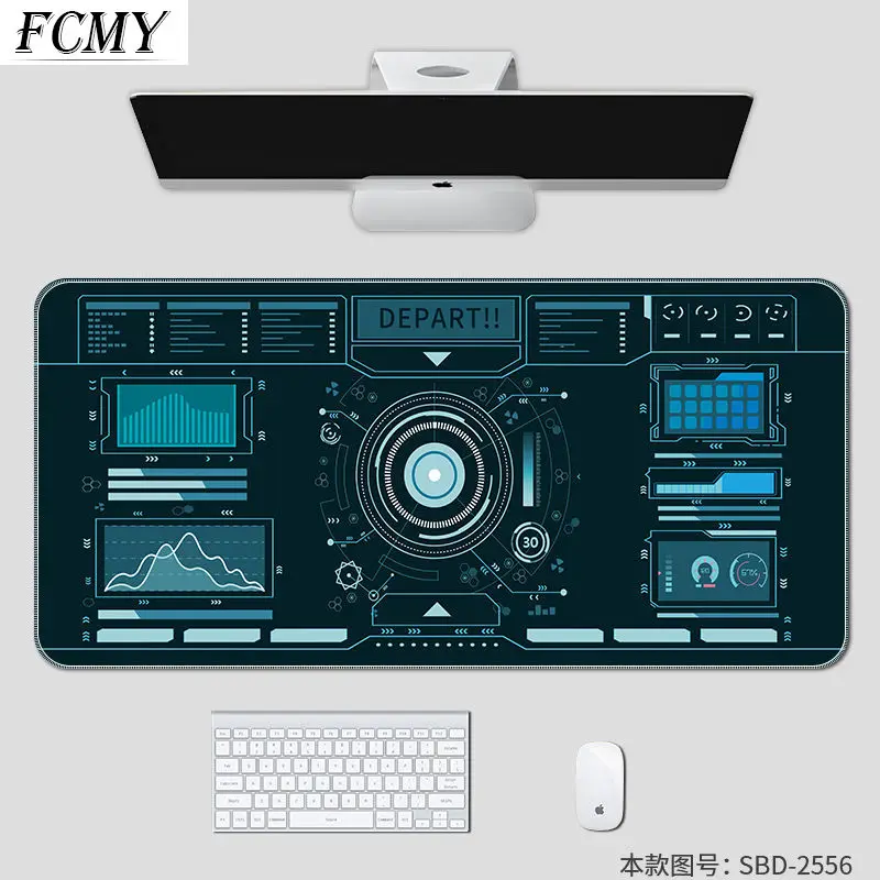 Gaming Mouse Pad Creative Technology Large Mousepad Gamer Accessories XL Anti-slip Natural Rubber PC Computer Keyboard Desk Mat