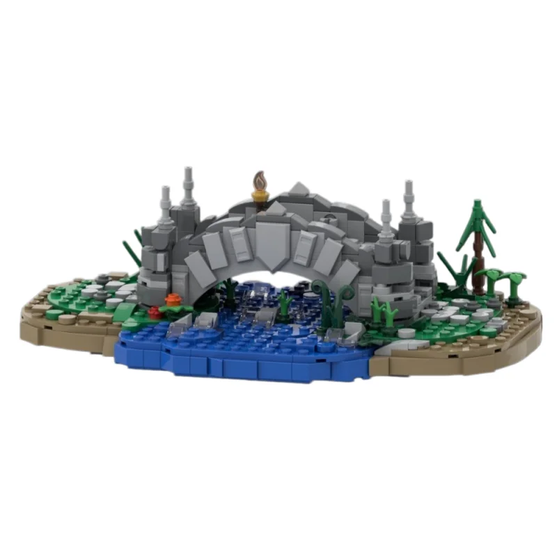 

Модель средневекового моста серии MOC - Конструктор из мелких деталей, 461 элемент - Подходит для всех любителей. Предлагается в комплекте.