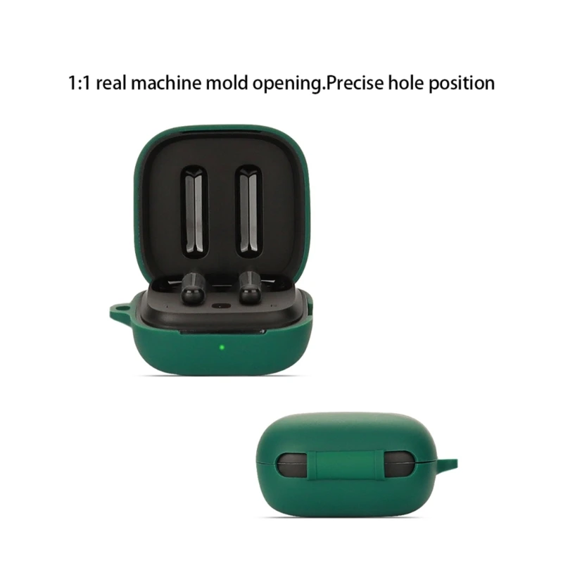 Funda 573A respetuosa con piel para QCY T13 ANC, carcasa sílice a prueba golpes, carcasa lavable