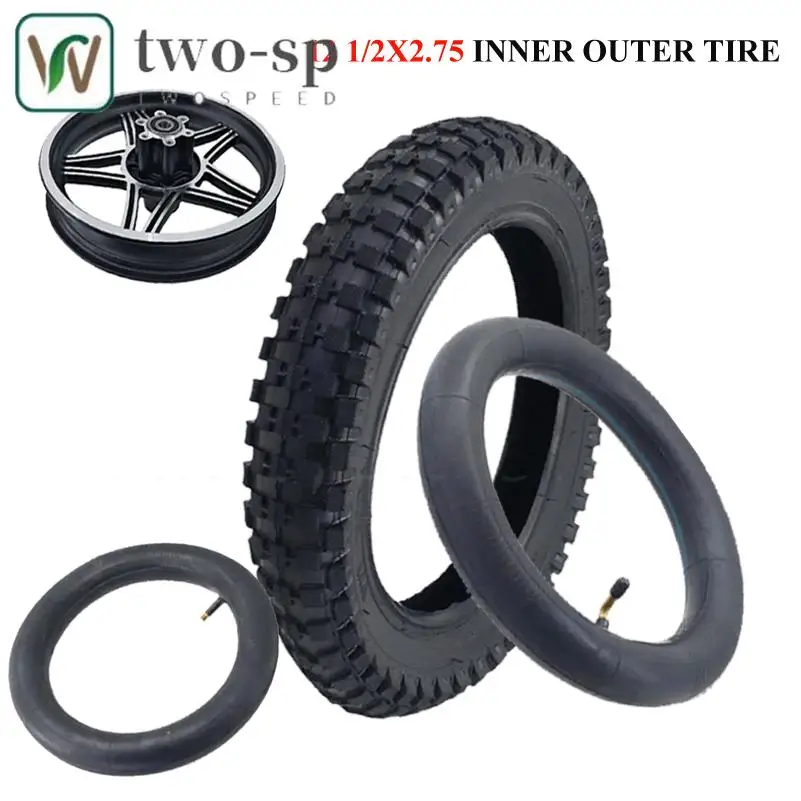 

Black tire 12.5x2.75 Tire 12 1/2x2.75 Pneumatic Tire Inner Tube for MX350 MX400 Scooter 49cc Motorcycle Mini Dirt Bike Tire