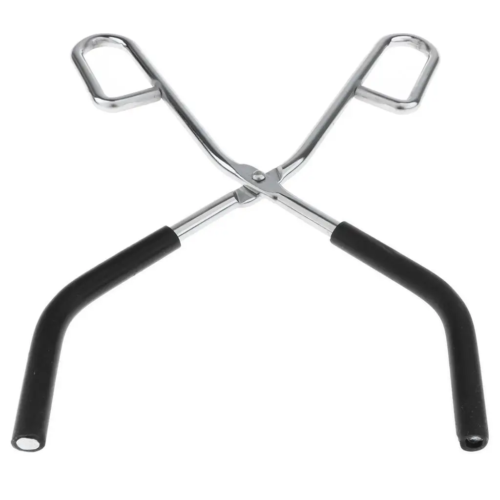 Laboratory Supplies Metal Alloy Lab Beaker Tongs Rubber Jaws 26cm Beaker Holder for School Lab Experiments