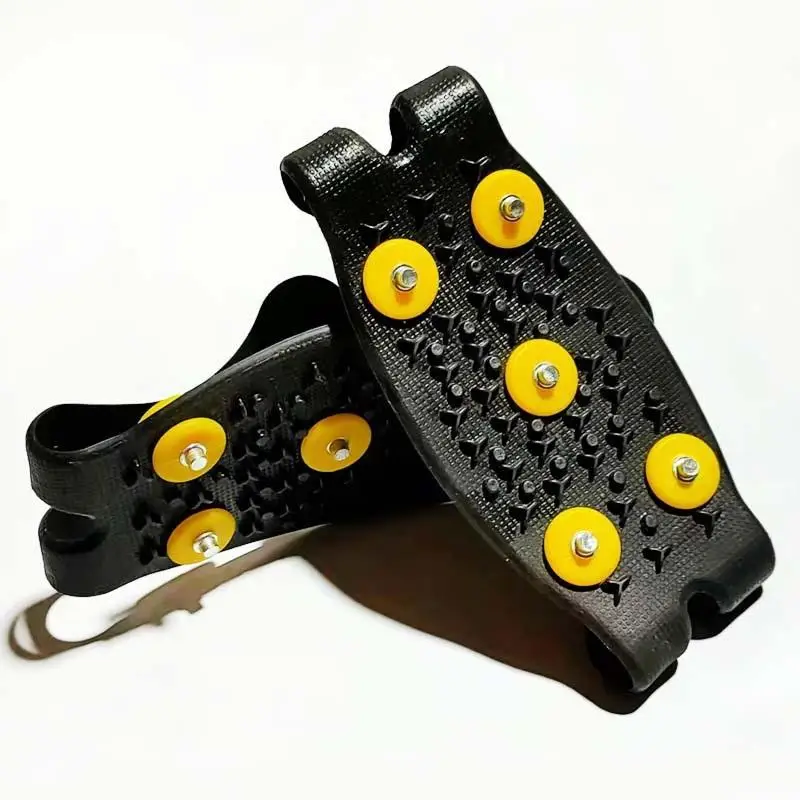 

Альпинистские шипы на 5 шпилек, противоскользящие, унисекс, для снега и льда, накладки на обувь для ходьбы и походов