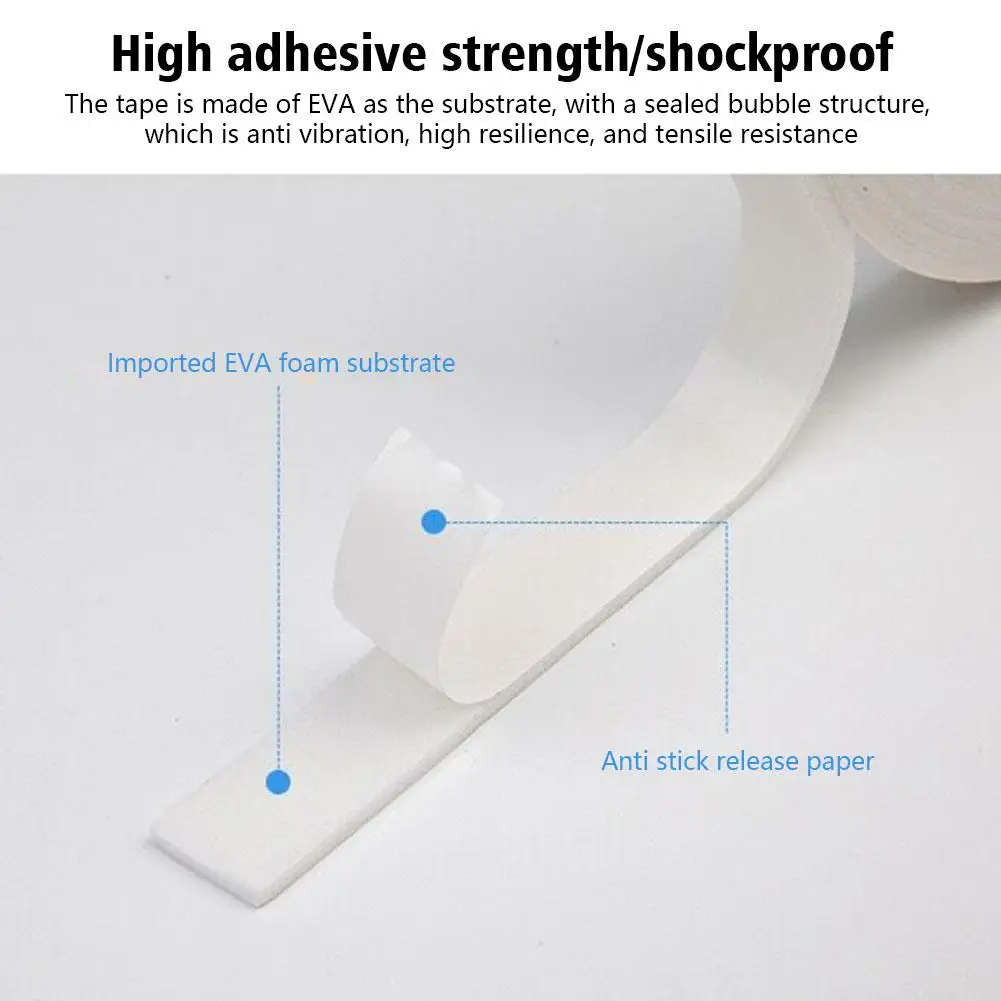 Sponge Double Sided Foam Adhesive Tapes For Mounting Fixing Pad Sticky Super Strong Sticky  For Car/Home Decor