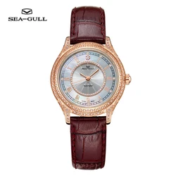 Seagull watch ladies mechanical watch automatic mechanical watch fashion diamond watch retro belt watch master series 1103L