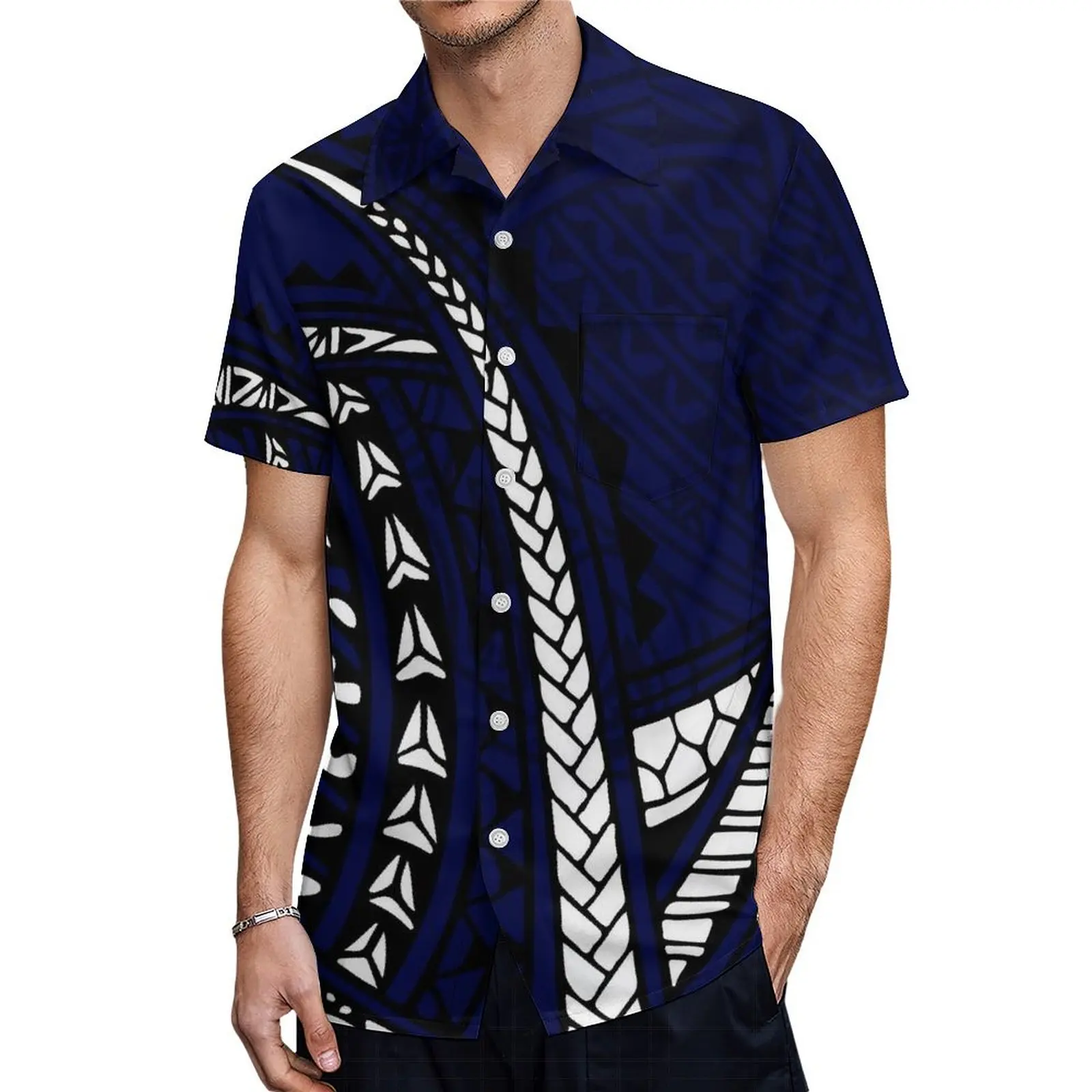 Samoa'S Nieuwe Comfortabele Familie Pak Mumu Polynesische Dames Jurk Beach Party Hawaiian Casual Heren Shirt Kinderkleding