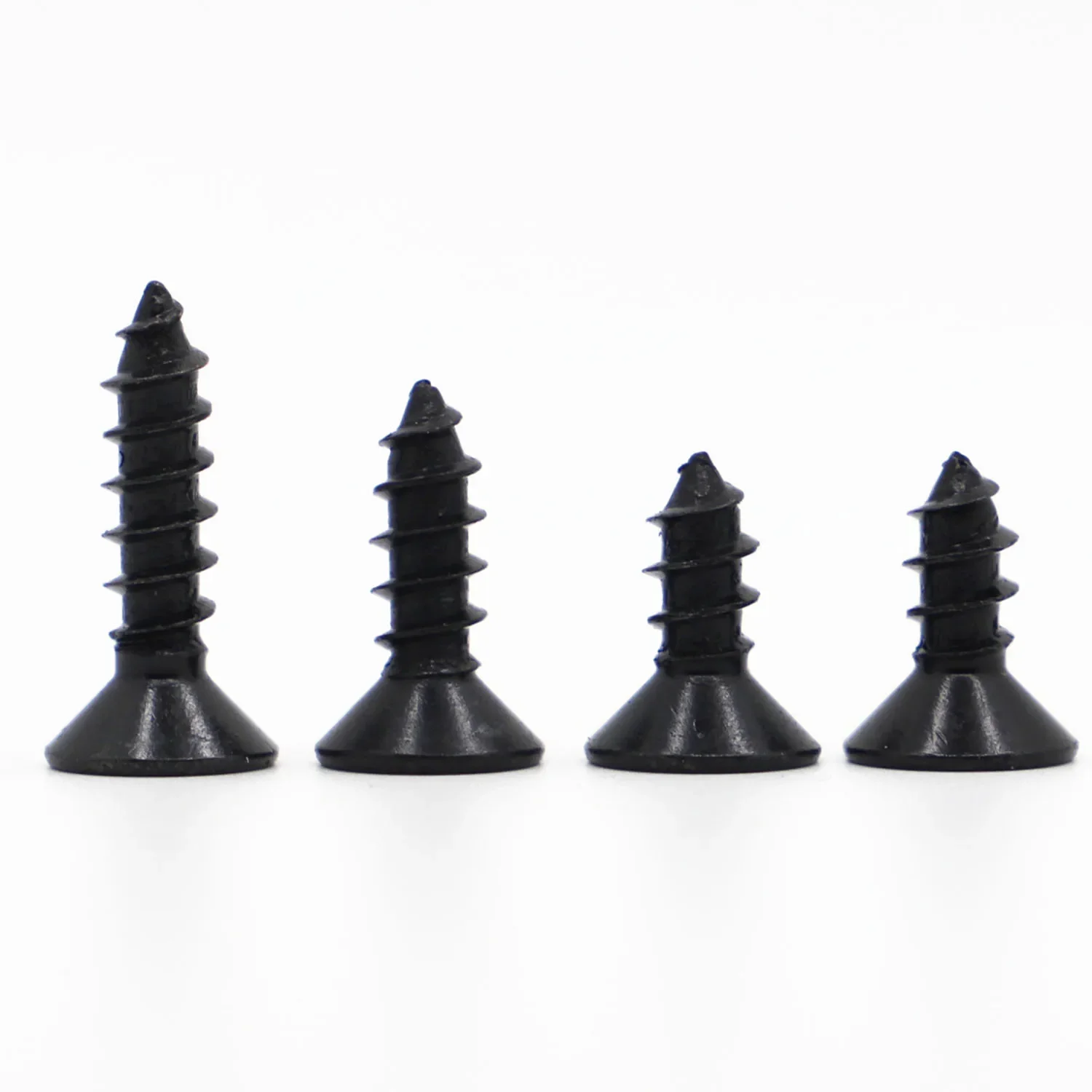 M3 M4 M5 M6 Black 8.8 Strength Carbon Steel Hex Flat Head Tapping Screw Hexagon Socket Countersunk Head Self Tapping Screws