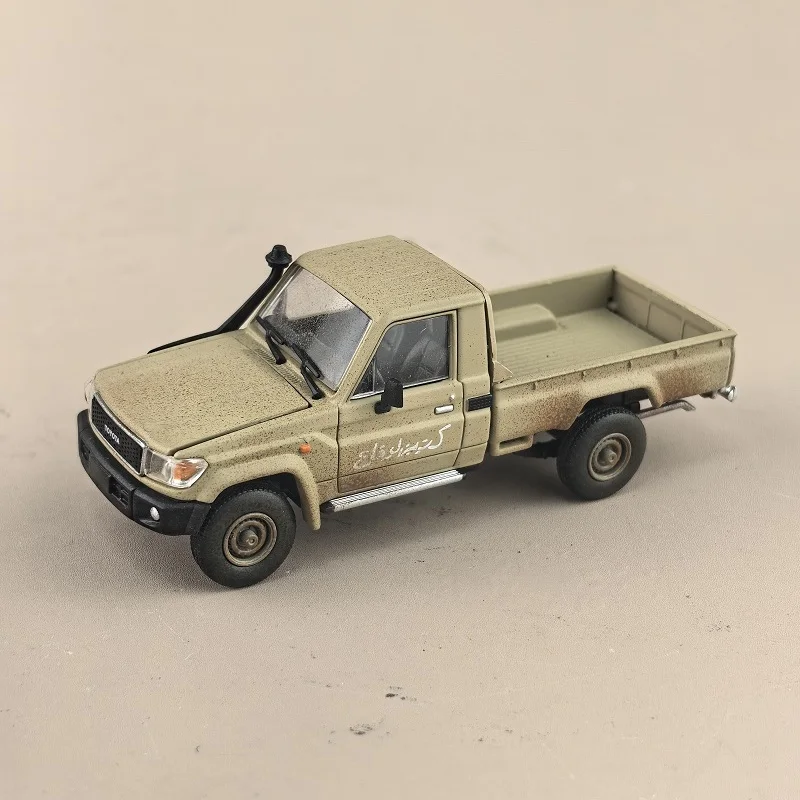 HF HOBBYFANS RM 1:64 تويوتا، كول لوز، الحرب، بيك اب LC79 نموذج سيارة مصنوع من خليط معدني