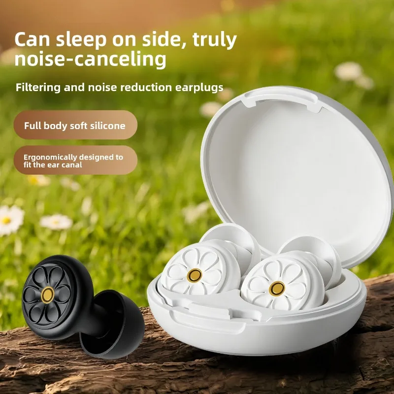 Food Grade Soft Silicone Sound Insulation Earplugs for Dormitory Study Industrial Noise Reduction Swimming Waterproof Sleep