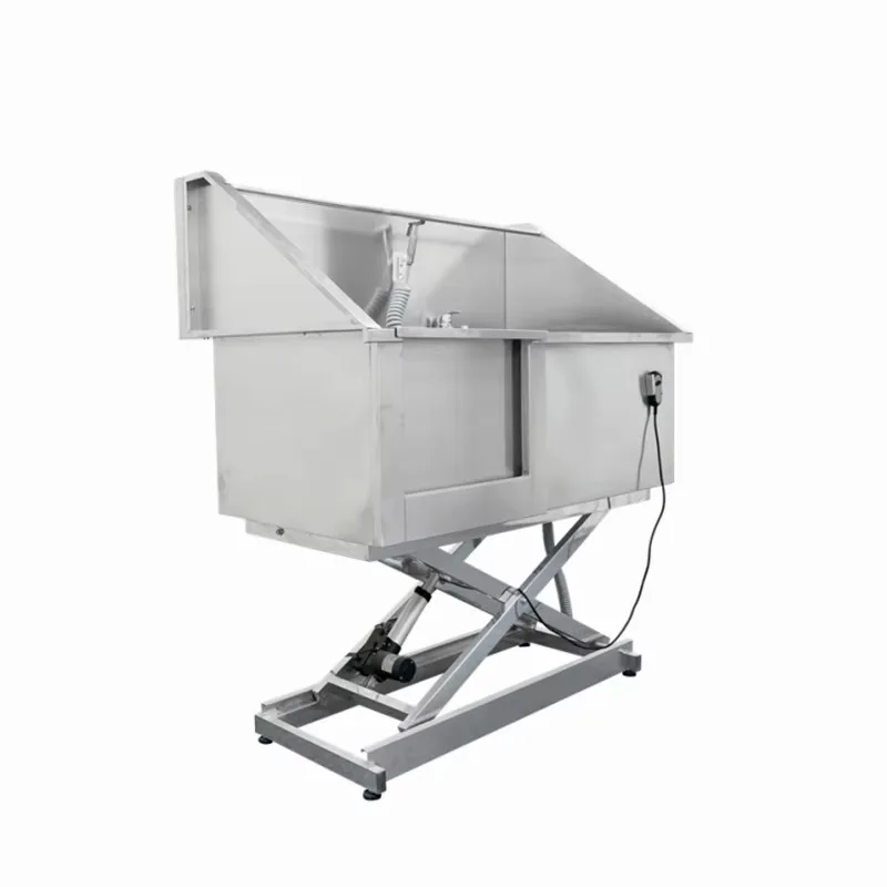 Pet Cleaning & Bathing Products Multifunction Pet Bathtub Electric Lifting Stainless Steel Dog Grooming Bath Tub
