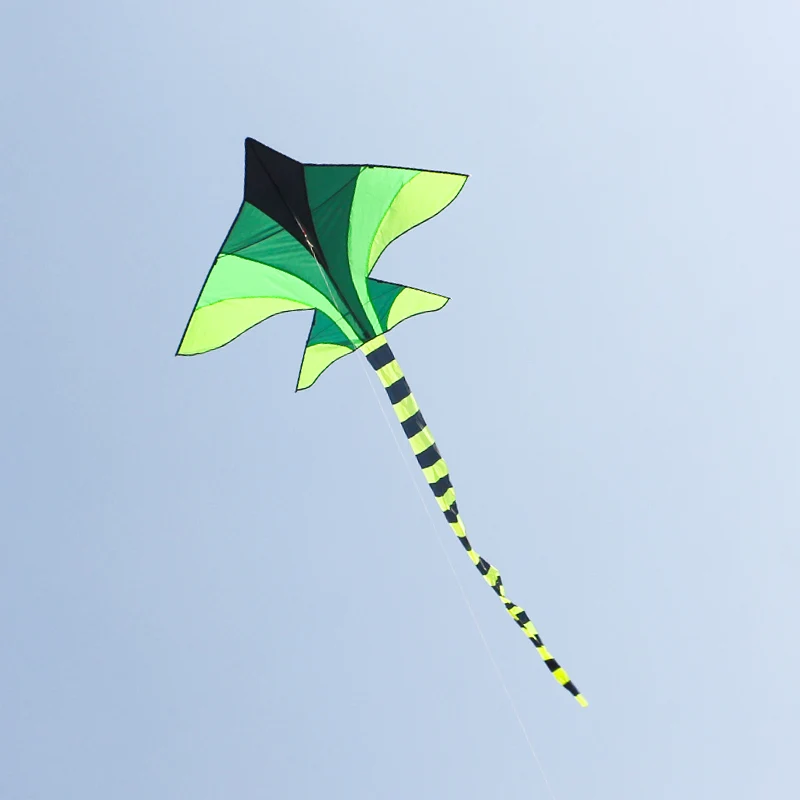 Paraíso pássaro 1.8m avião verde pipa com 100m alça linha caça pipa aeronave brinquedo ao ar livre esporte ao ar livre presente para crianças