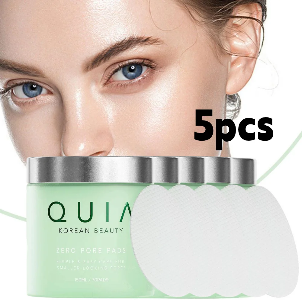 150ml QUIA Korean Zero Pore Pads 70pcs Minimize Pores Exfoliate Deep Cleansing Pore Oil Control Beauty Facial Cotton Pads