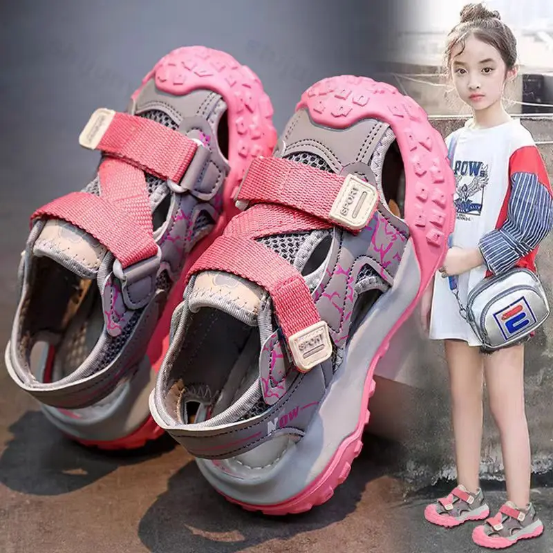 

Children Sports SandalsToddler Boys Girls Breathable Mesh Running Shoes Kids Fashion Wear-resistant Non-slip Casual Sneakers