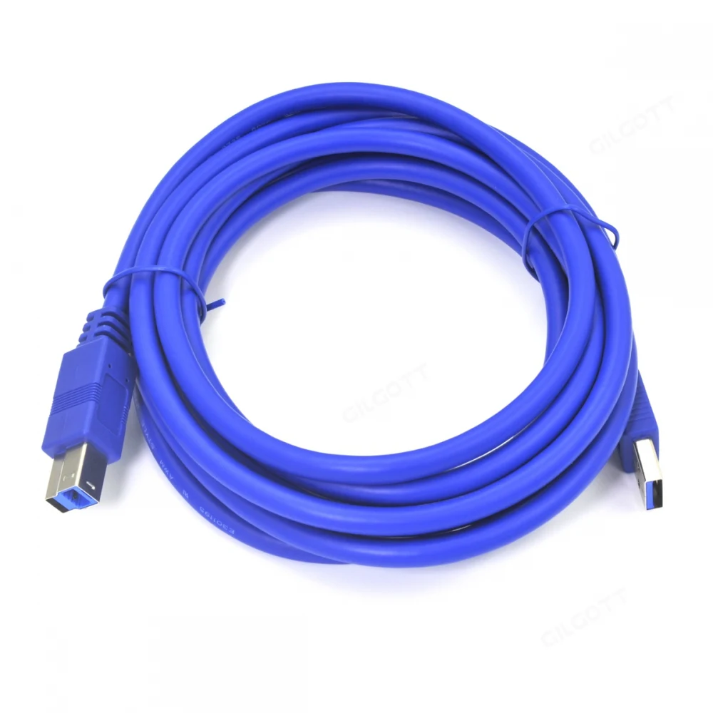 USB3.0 Printer Cable USB 3.0 A Male AM to USB 3.0 B Type Male BM USB3.0 Cable1.8m 3m