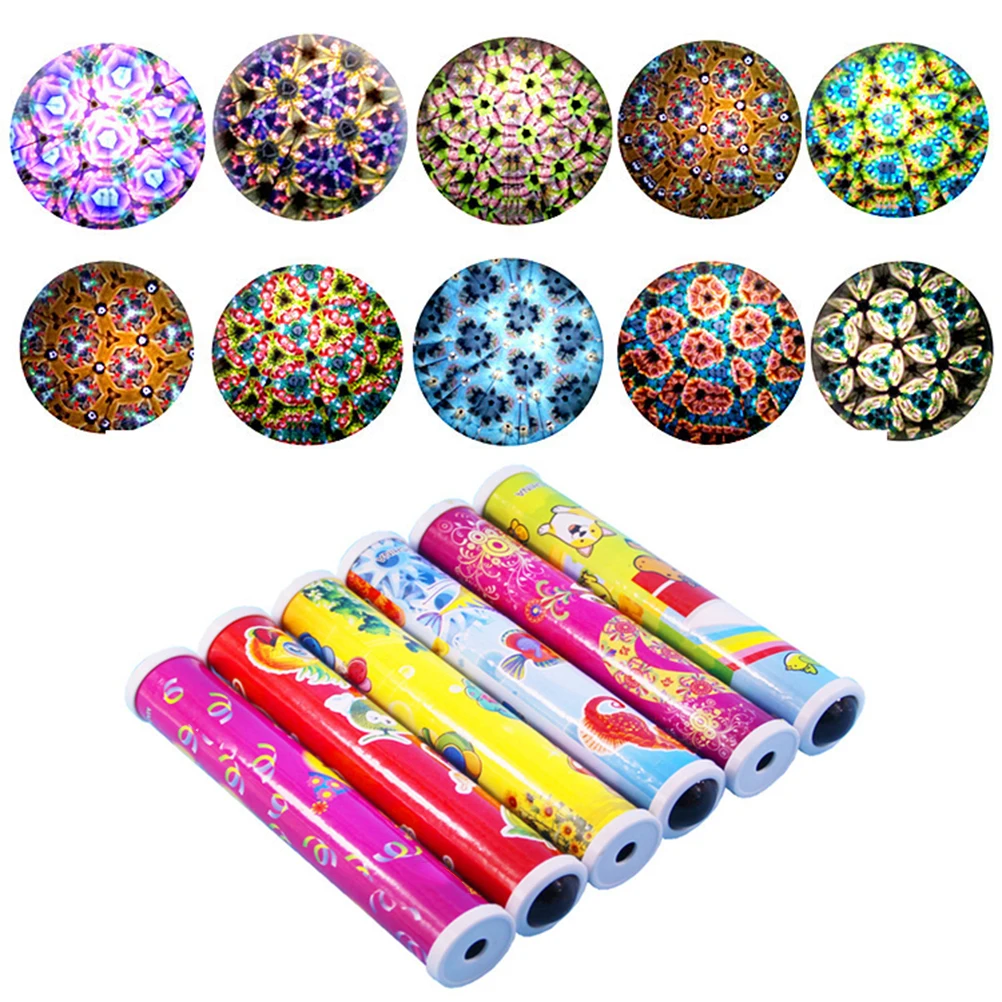 

3pcs Kids Kaleidoscope Toy Flower Pattern Look-up Lute Children Toys Smooth Premium Material Gifts