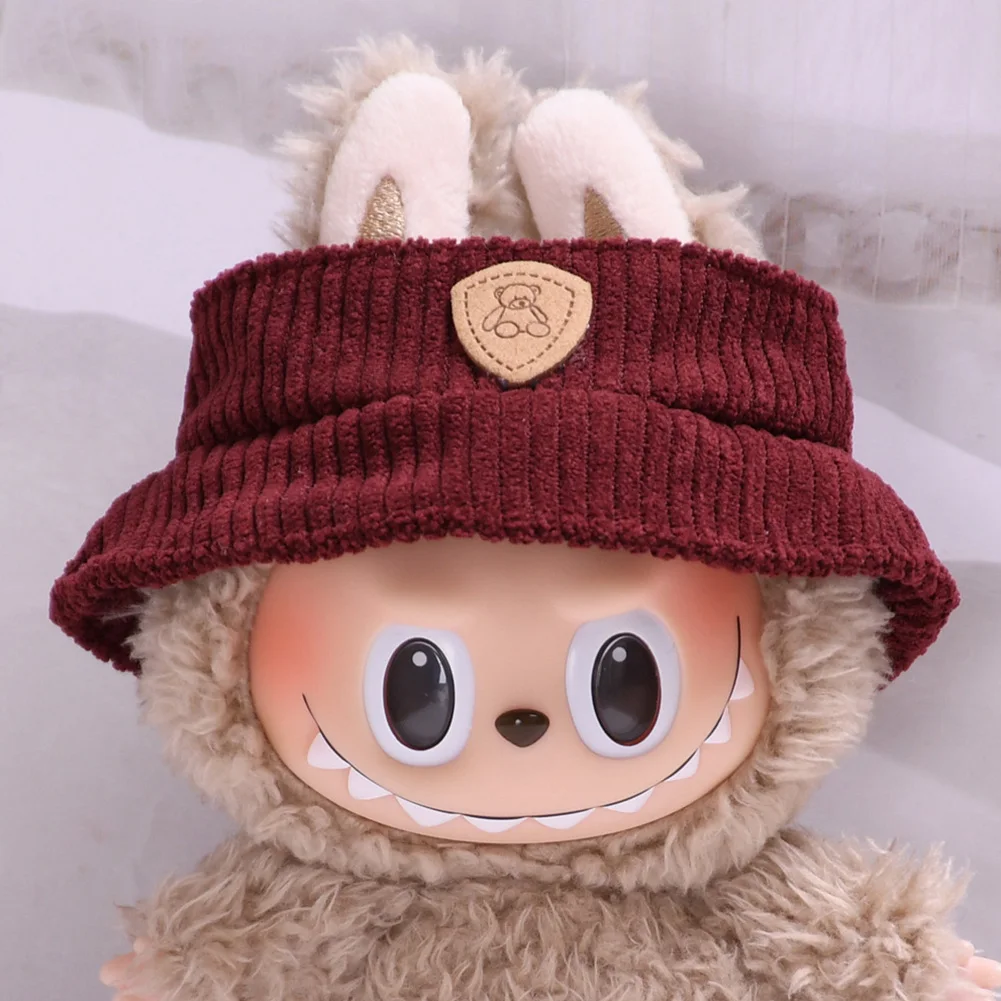 17 cm Carino labubu Outfit Accessori Cappello da cowboy Versatile per la Corea Kpop Exo Labubu ropa Abbigliamento Regalo per bambini fai da te