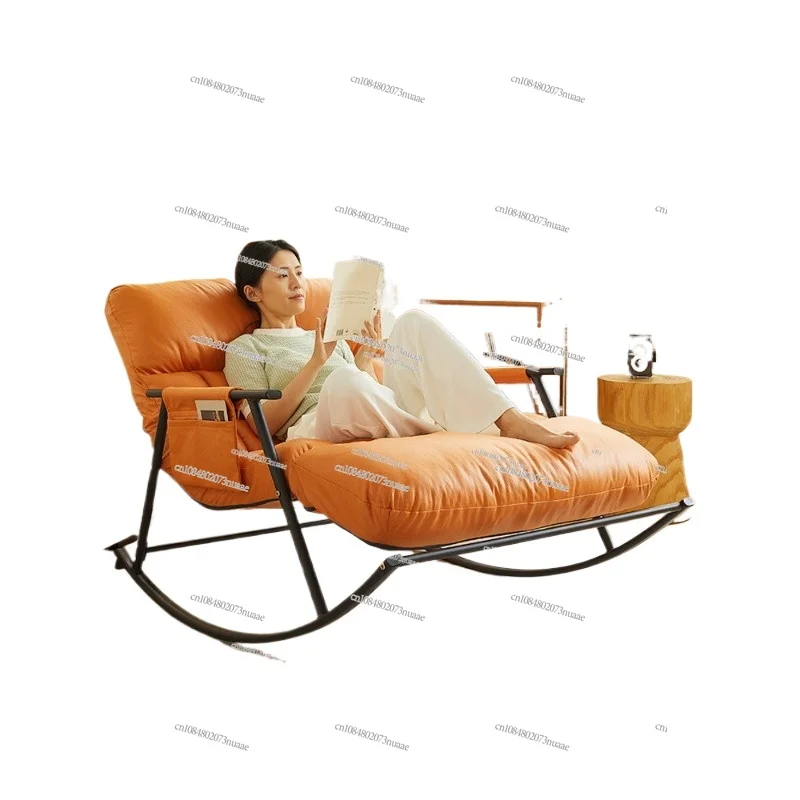 Double Rocking Chair for Living Room, Bedroom, Leisure Couch, Balcony Recliner, Sleeping Reclining