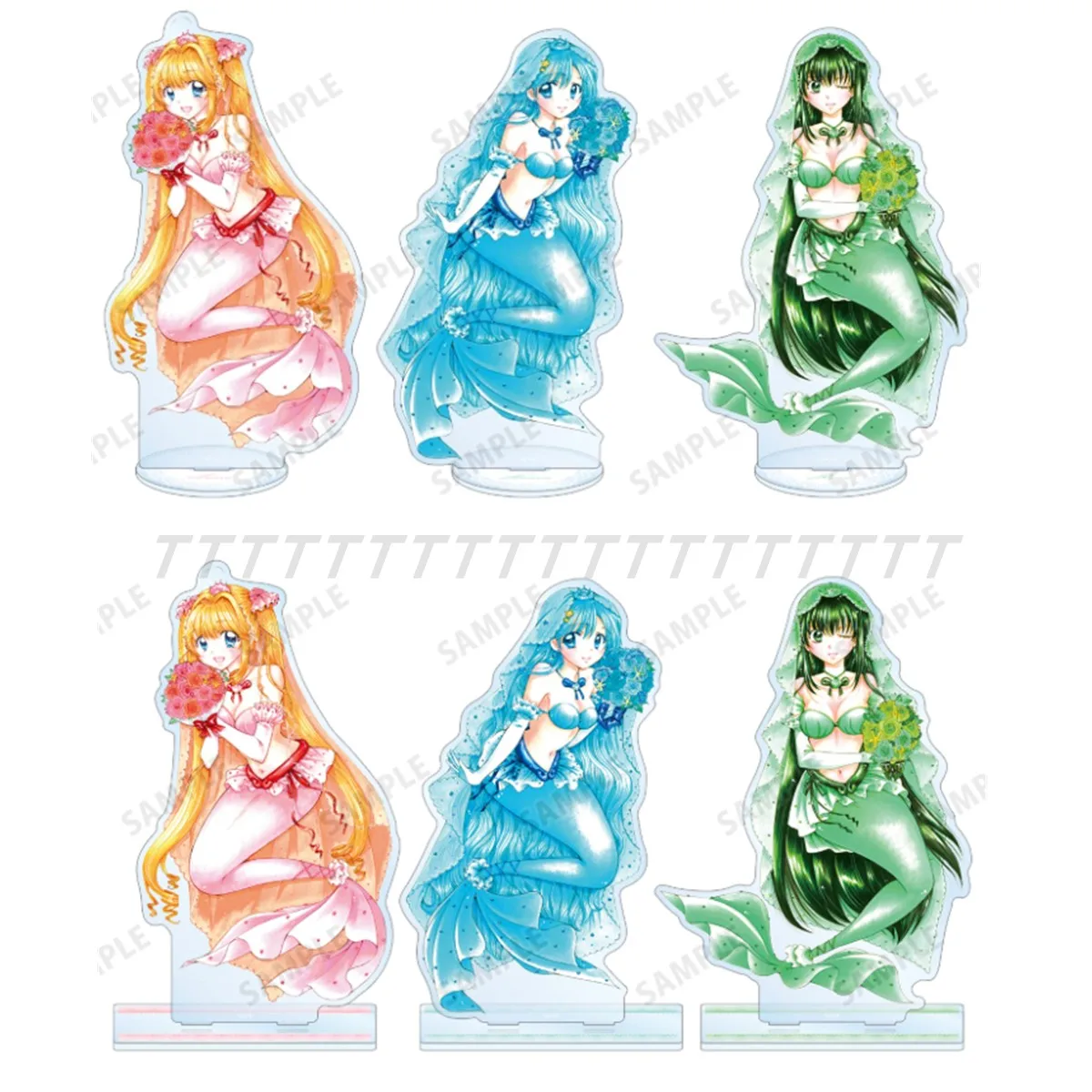 Anime Mermaid Melody Pichi Pichi Pitch Acrylic Stand Doll Game Luchia Nanami Ruchia Figure Model Plate Cosplay Toy for Gift