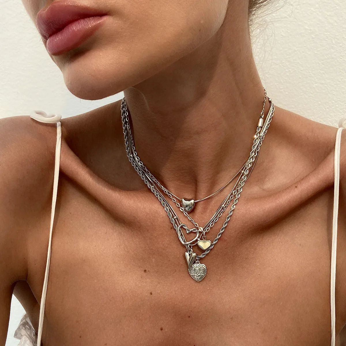 Bijoux Colier, металлическая лента, ожерелье с бантом, цепочка на нозильник для девочек, Collana Donna Cadeau Femmes