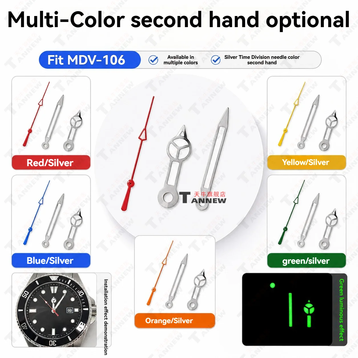 para-casio-duro-mdv-106-conjunto-de-ponteiros-de-relogio-vermelho-azul-verde-e-prata-com-ponteiros-luminosos-de-hora-minuto-e-segundo-pecas-de-reposicao