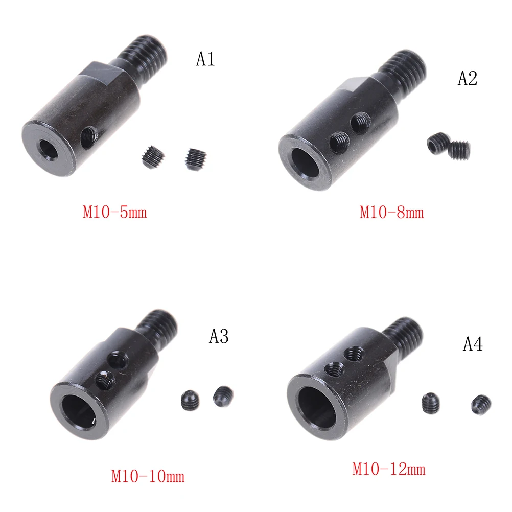 Black 5mm/8mm/10mm/12mm Shank M10 Arbor Mandrel Connector Adaptor Cutting Tool Accessory For Angle Grinder