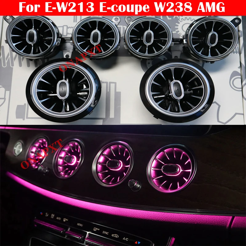 Для Benz E-class W213 E-coupe W238 Для AMG E63 CLS W257 64-цветный светодиодный 3D динамик с соплом вентиляционного отверстия и регулировкой освещения