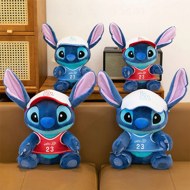 

Синяя толстовка с капюшоном Disney Kawaii, плюшевая игрушка, мягкая кукла, большой размер, шляпа, милый плюшевый детский подарок на день рождения, Рождество для детей