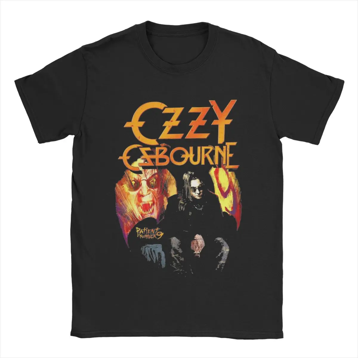 Bring Shine Head Banging Ozzy Osbourne Men's T Shirts Creative Tees Short Sleeve T-Shirts Pure Cotton Gift Idea Clothes