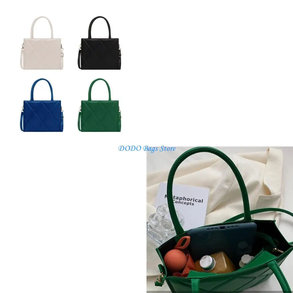 

Модные стеганые сумки через плечо из искусственной кожи, сумка через плечо, просторный интерьер для повседневного использования