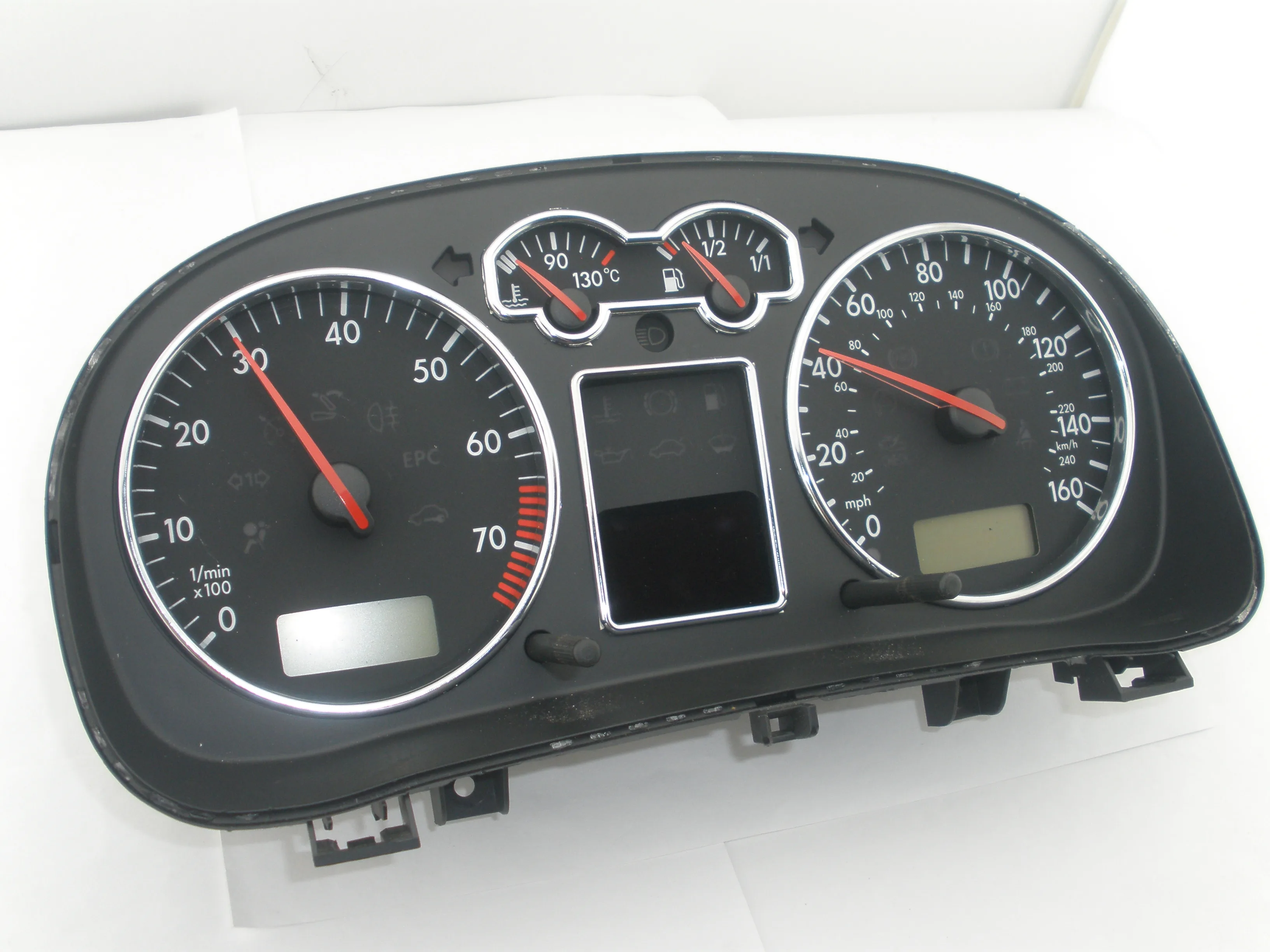 Speed Meter Decor Matt Chrome Gauge Cluster Bezal Dashboard chrome dial ring For VW MK4 Golf 4  Jetta GTI GLI V6 4 Motion