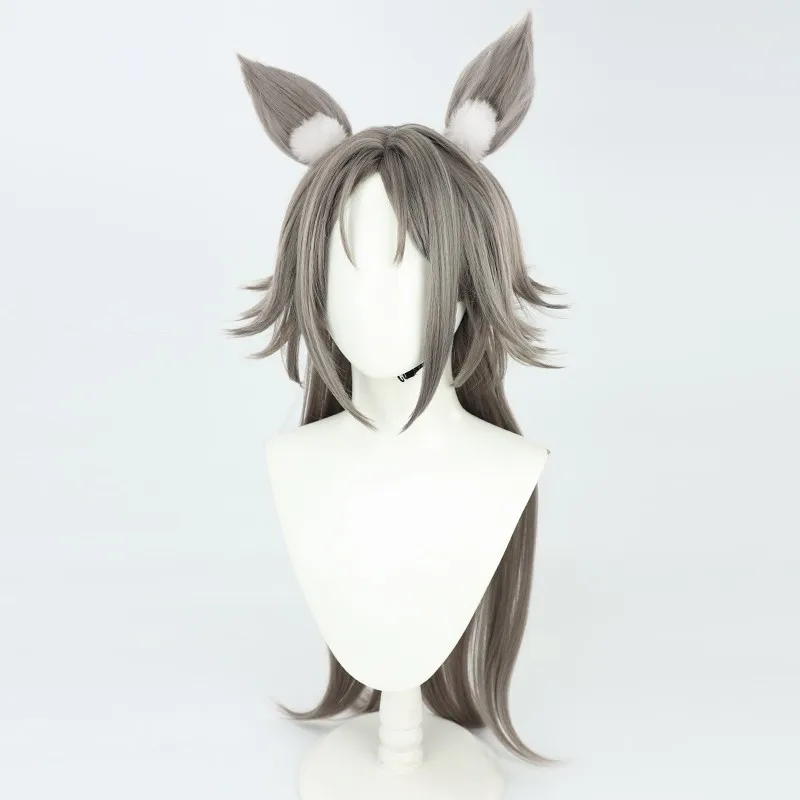 Nijisanji Mysta Rias cheveux longs version féminine perruque cosplay avec oreilles cadeau d'Halloween