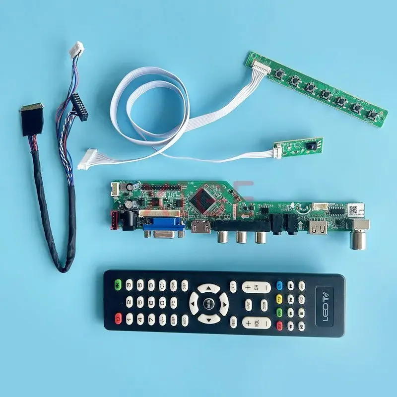 

LCD Controller Driver Board Fit B101AW02 B101AW03 B101AW06 VGA+HDMI+AV+USB 10.1" 1024x600 Analog TV Laptop Screen Kit 40Pin LVDS